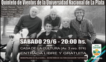 SE PRESENTAR EL QUINTETO DE VIENTOS DE LA UNLP